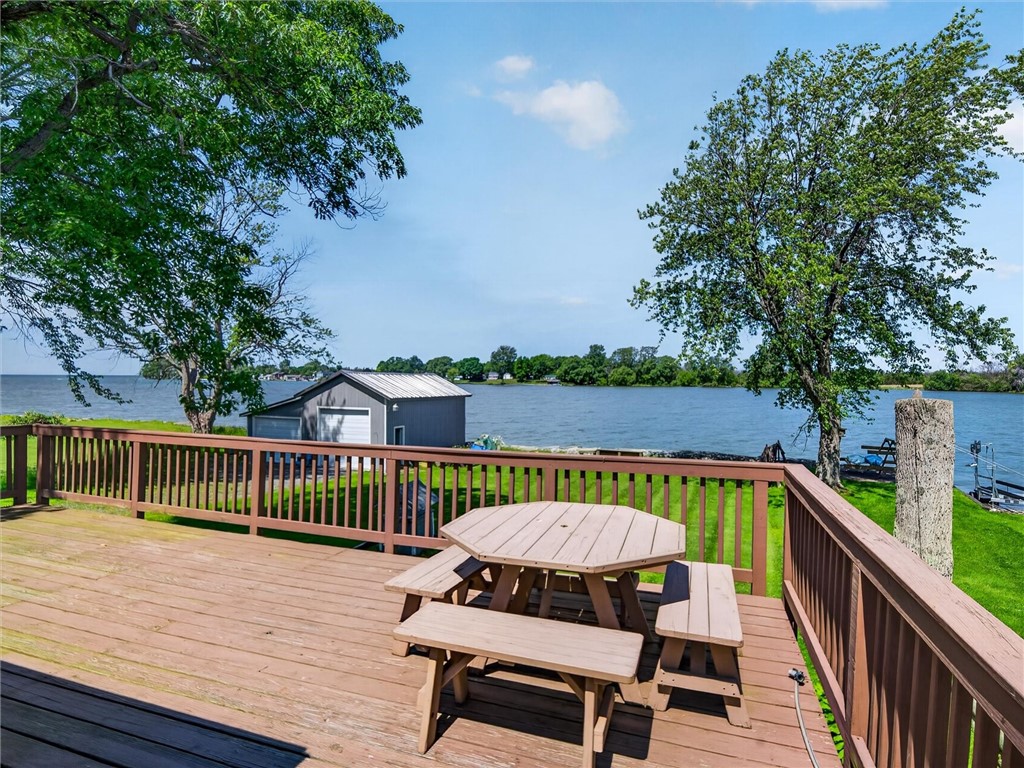 10417 Grandjean Lower Road Henderson, NY 13650 - Photo 23 of 31 Large Waterfront deck with plenty of storage underneath.