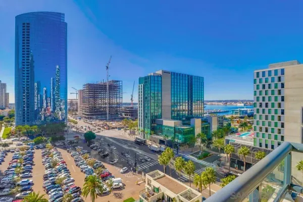 a view of balcony with patio