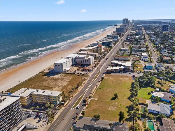 a view of city and ocean