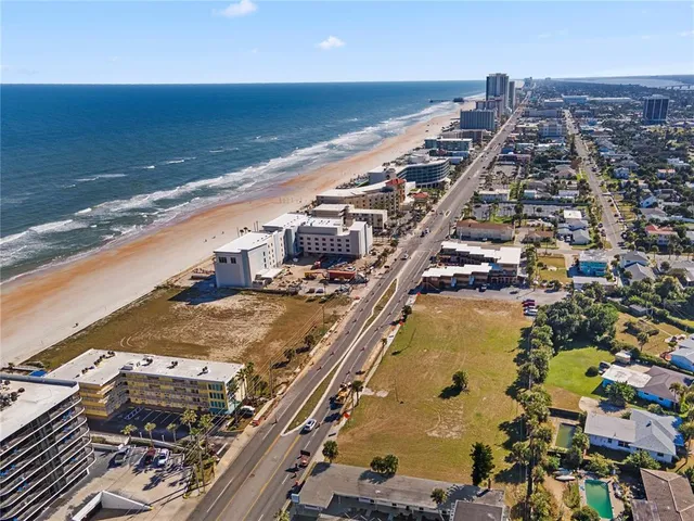 a view of city and ocean