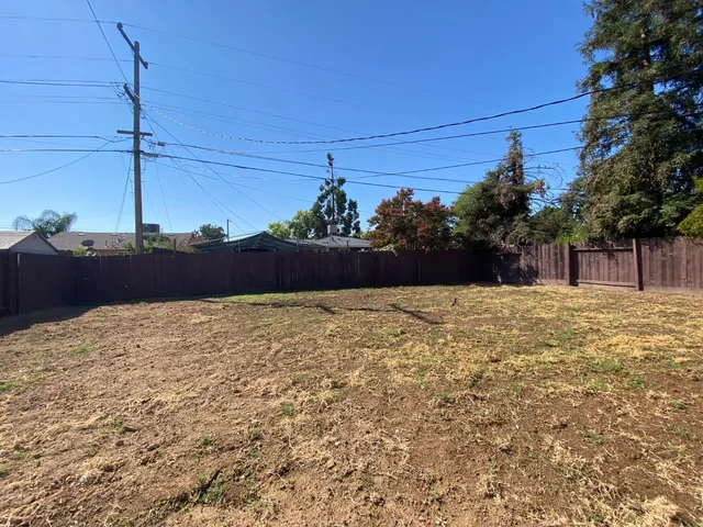 a view of wooden fence