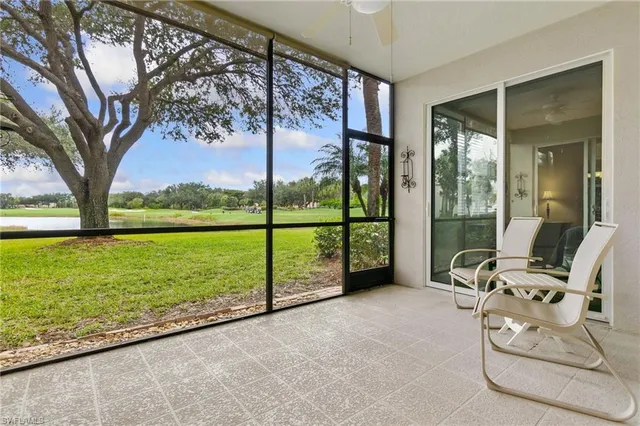 a view of outdoor space with seating area