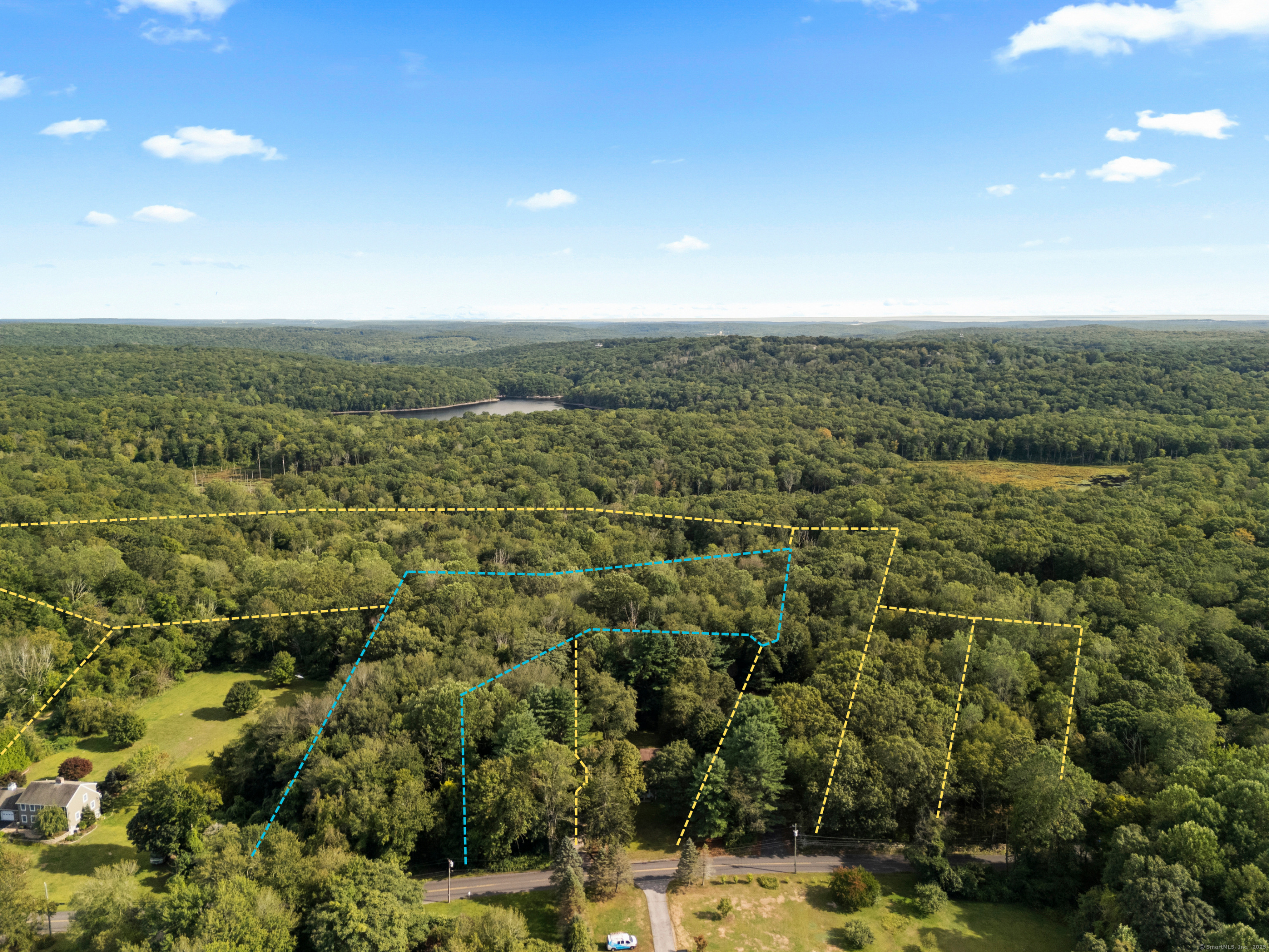 139 Forsyth Road Salem, CT 06420 - Photo 13 of 13 Undeveloped Land For Sale= Blue Boundary Line (reference only)