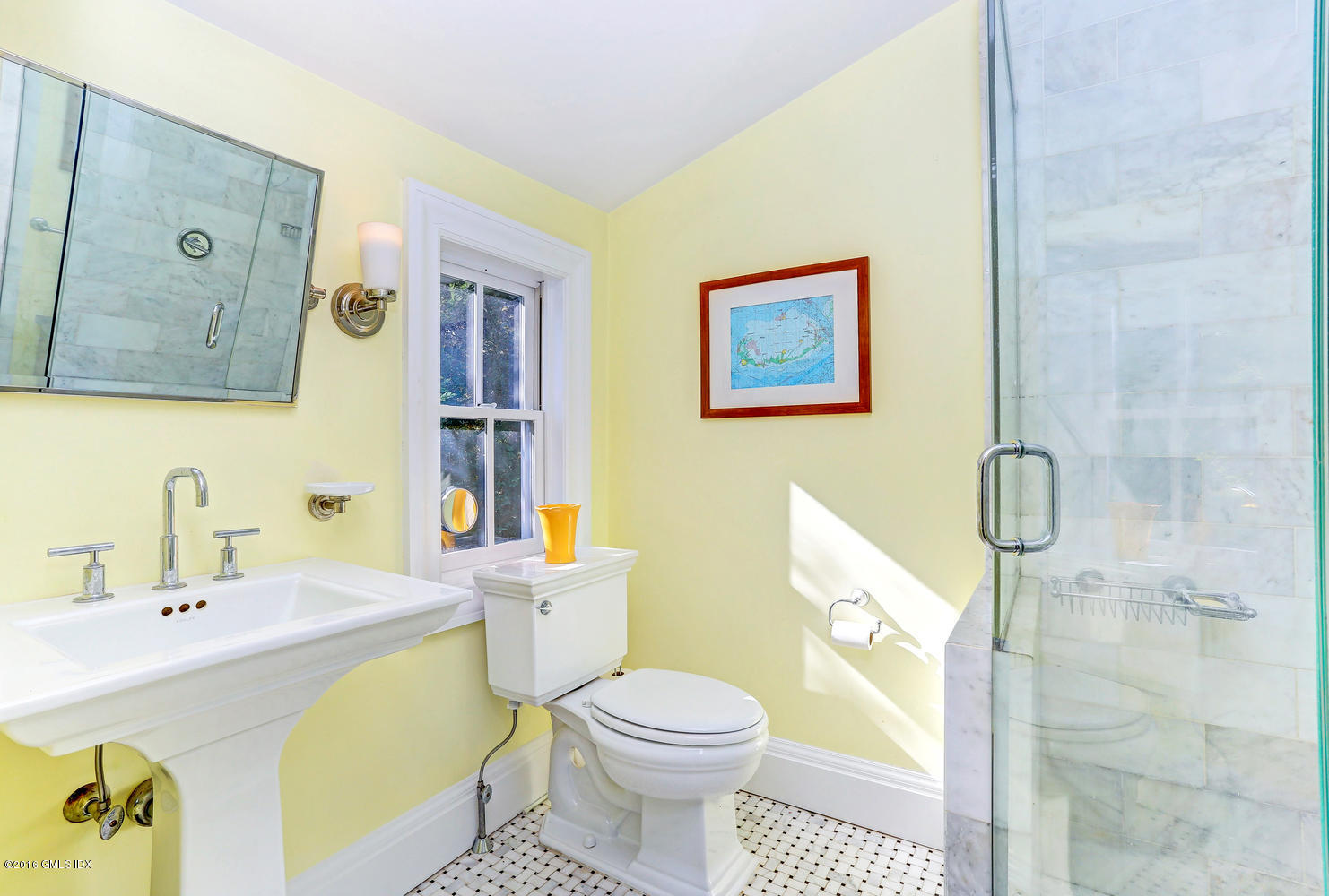 36 Arch Street Riverside, CT 06878 - Photo 22 of 37 a bathroom with a sink mirror vanity and toilet