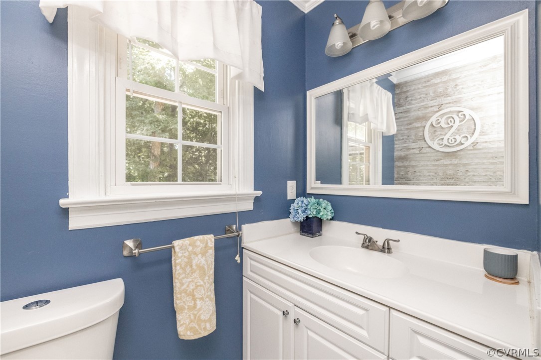 13907 Barnes Spring Road Midlothian, VA 23112 - Photo 17 of 43 a bathroom with a sink and a toilet