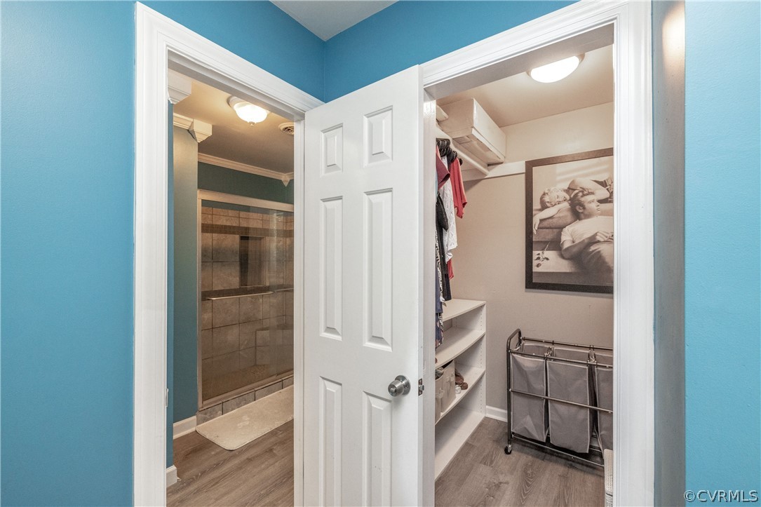 13907 Barnes Spring Road Midlothian, VA 23112 - Photo 24 of 43 a bathroom with a shower and closet