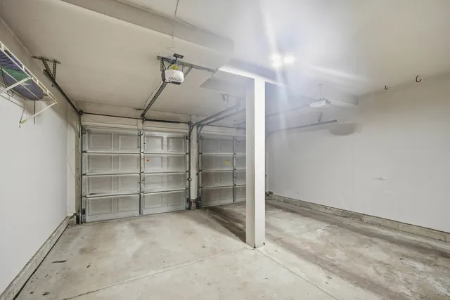 a view of room and empty shelves