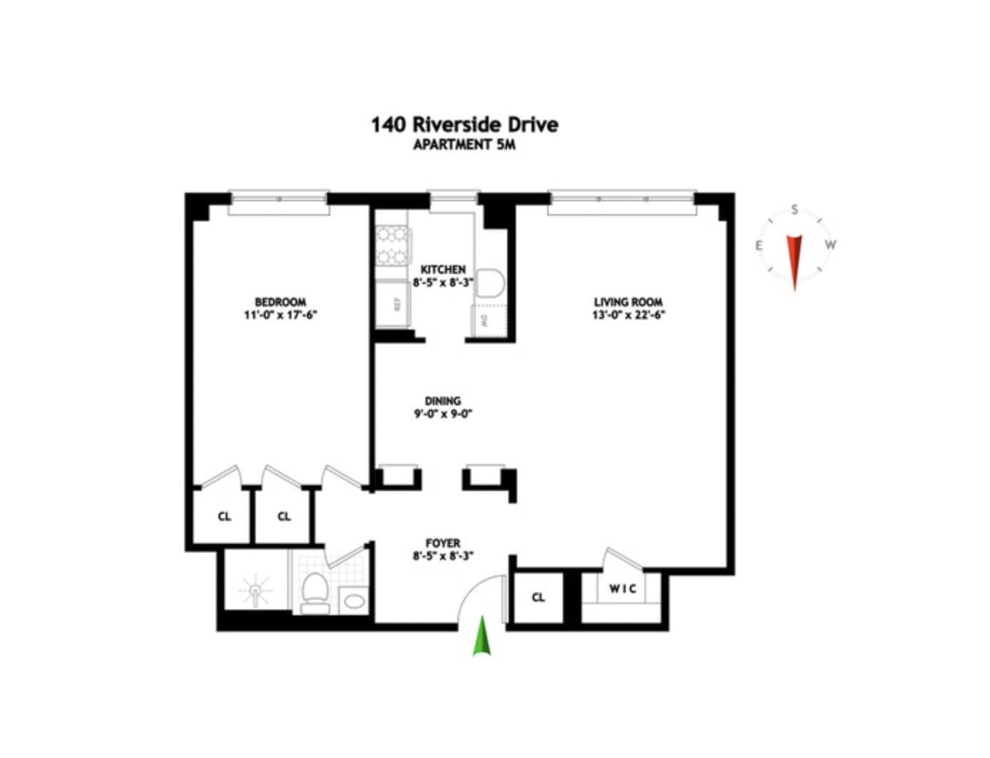 140 Riverside Drive, Unit 6M Manhattan, NY 10024 - Photo 16 of 16