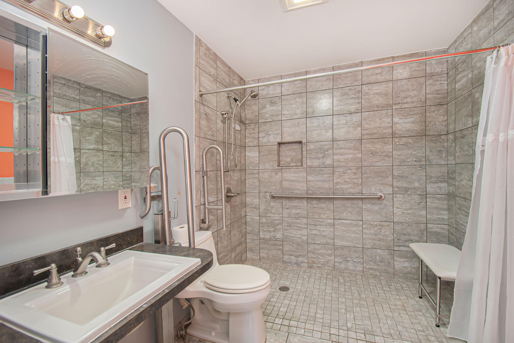 6558 West Remus Road Mount Pleasant, MI 48858 - Photo 17 of 36 Main Bath w Walk-In Shower