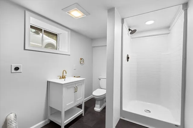 a view of lake with green space