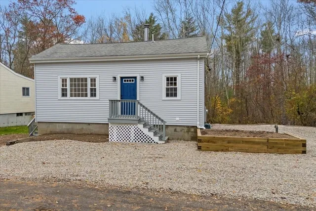 a backyard of a house