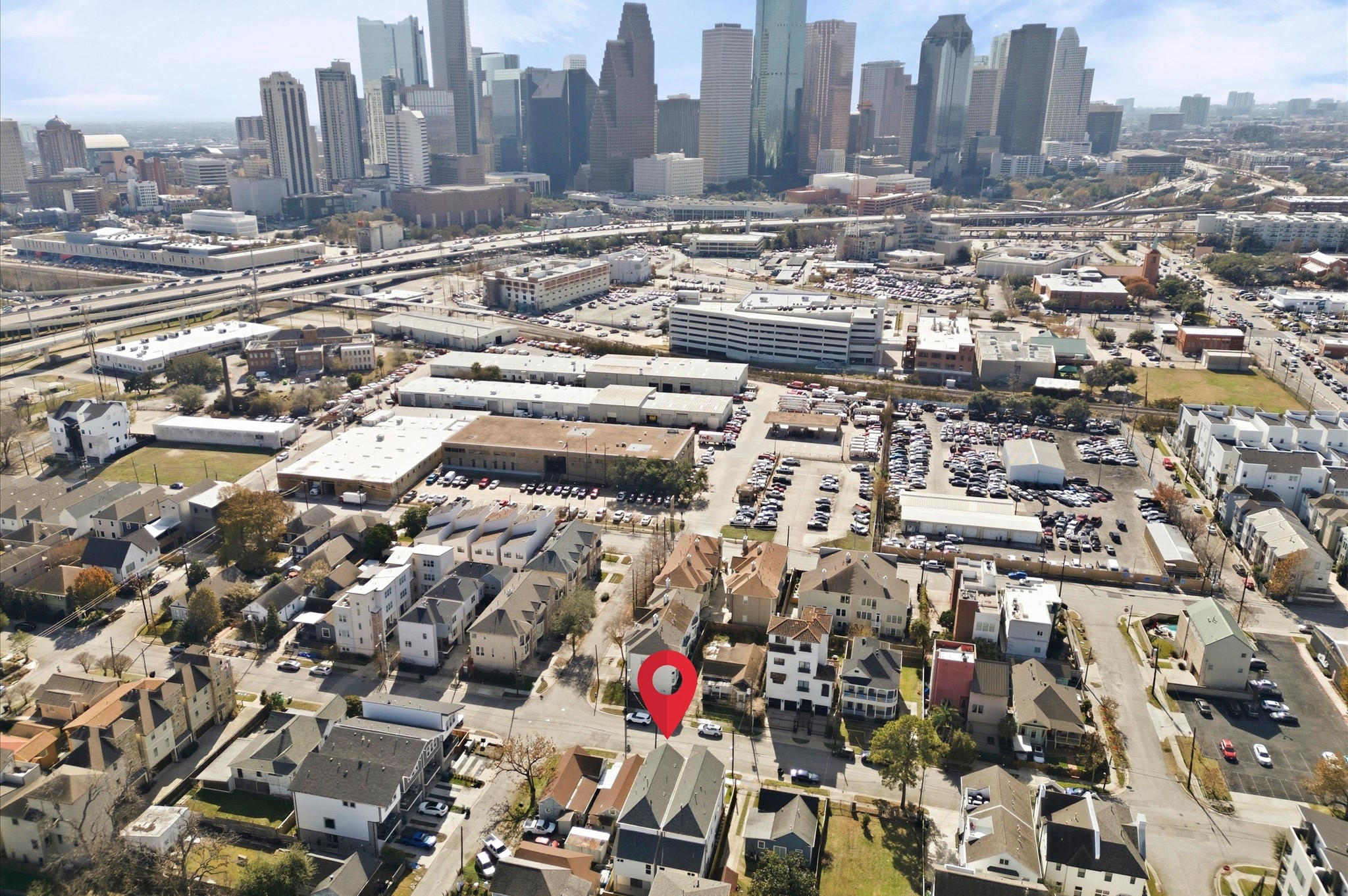 1308 Edwards Street, Unit A Houston, TX 77007 - Photo 37 of 39 Fifth aerial view