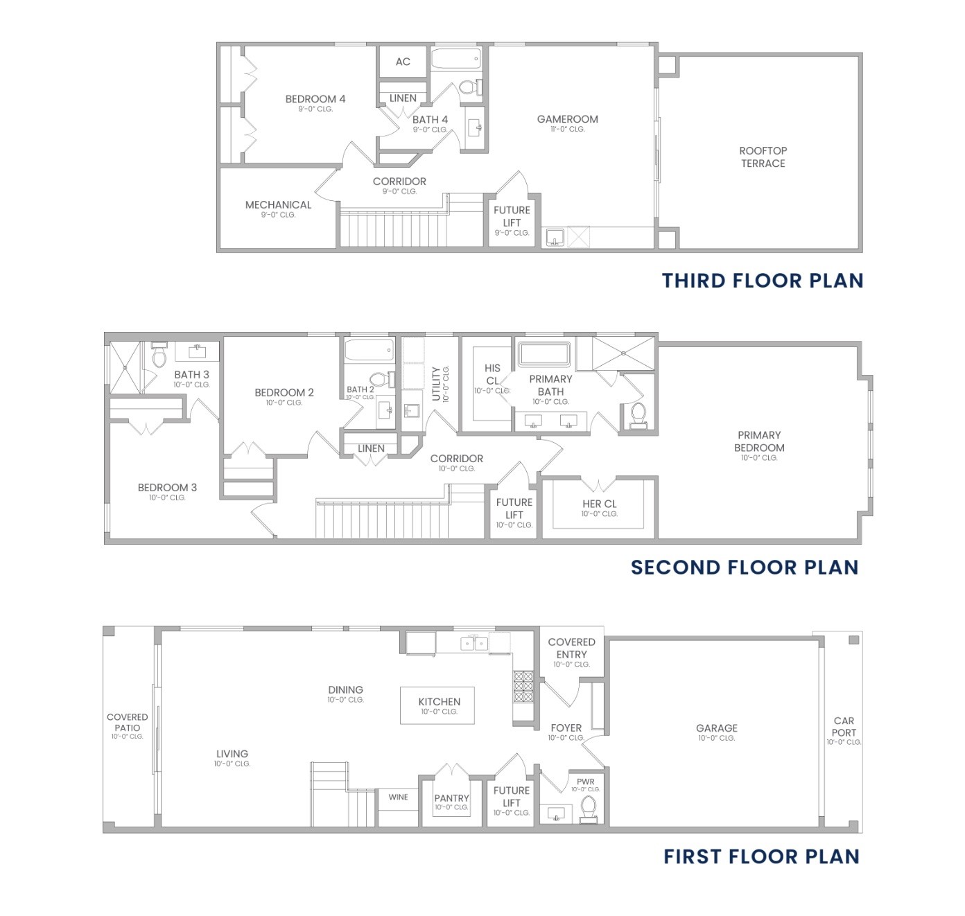 1308 Edwards Street, Unit A Houston, TX 77007 - Photo 39 of 39 Floor plan