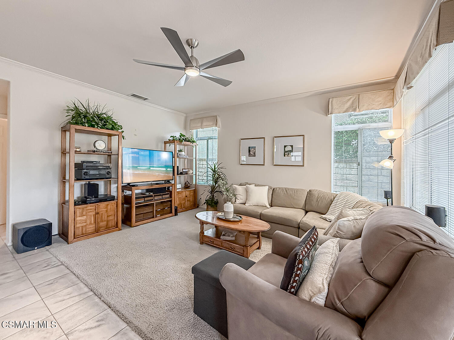 260 Sycamore Ridge Street Simi Valley, CA 93065 - Photo 18 of 59 a living room with furniture and a flat screen tv