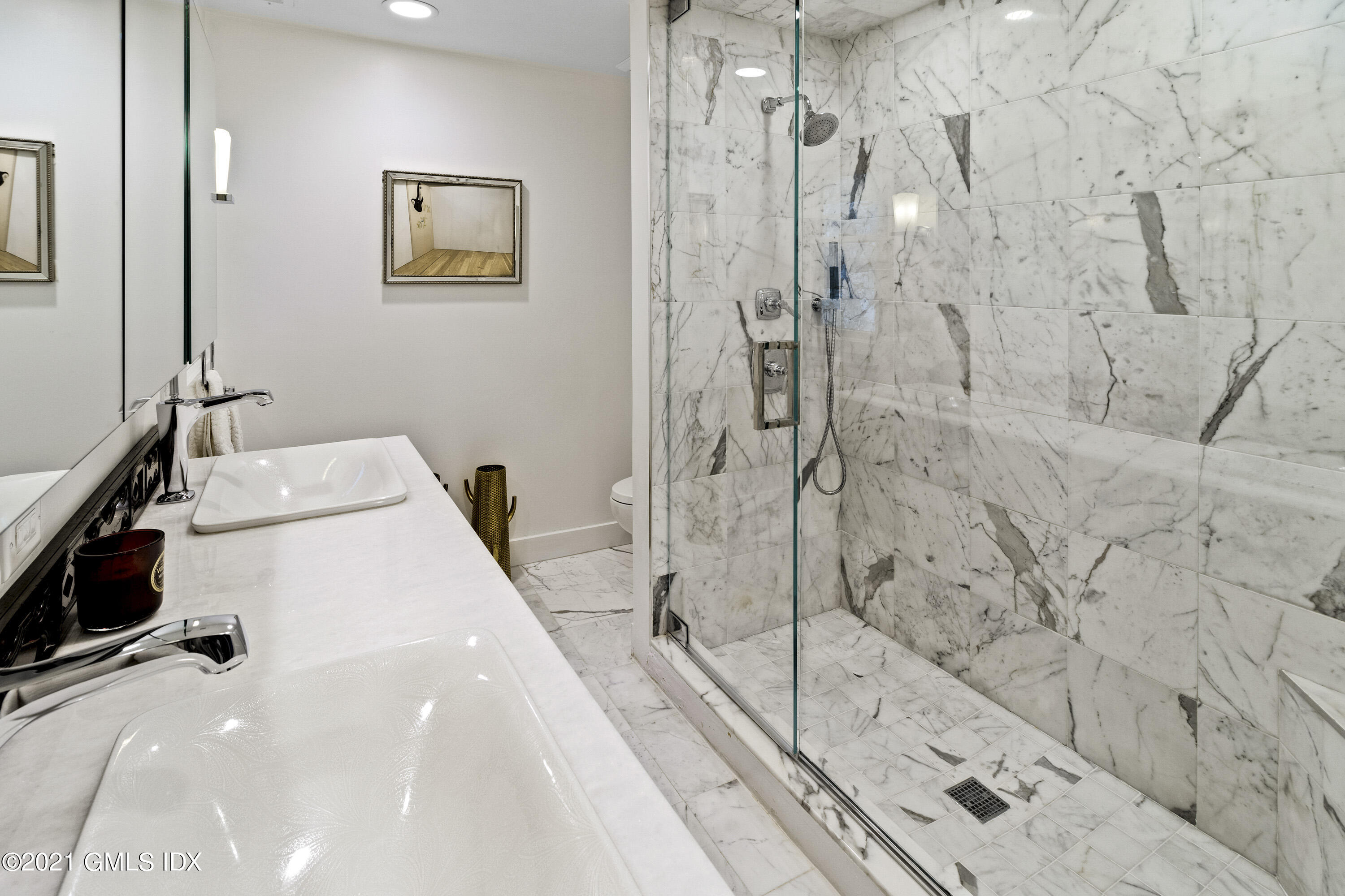 316 Valley Road Cos Cob, CT 06807 - Photo 15 of 25 a bathroom with a tub and a shower