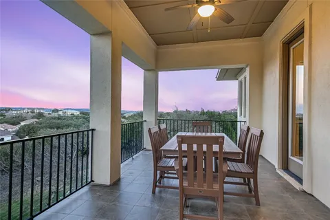 a outdoor living space with furniture