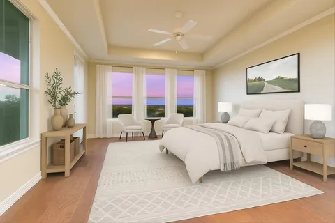 a bathroom with a granite countertop sink a toilet a mirror and shower