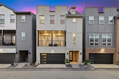 a front view of a multi story residential apartment building