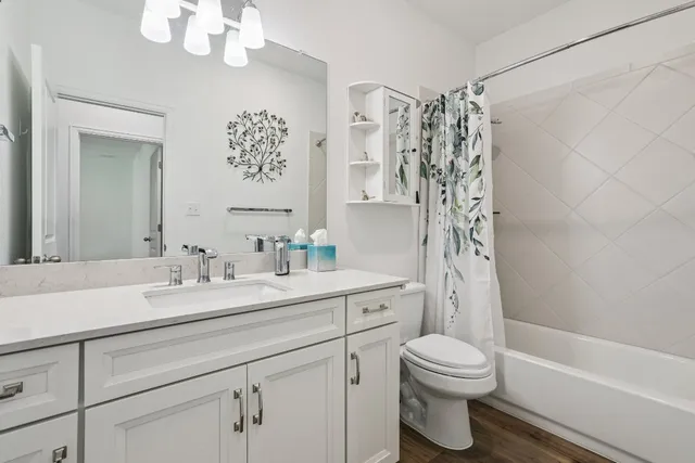 a bathroom with a sink a toilet and a bathtub