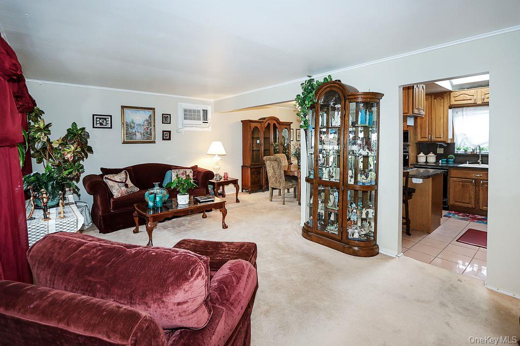64 Conlon Road Roosevelt, NY 11575 - Photo 4 of 19 a living room with furniture and a flat screen tv
