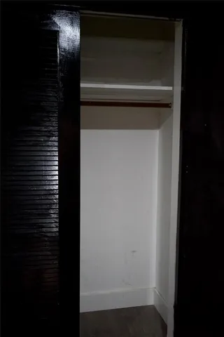 a close view of closet