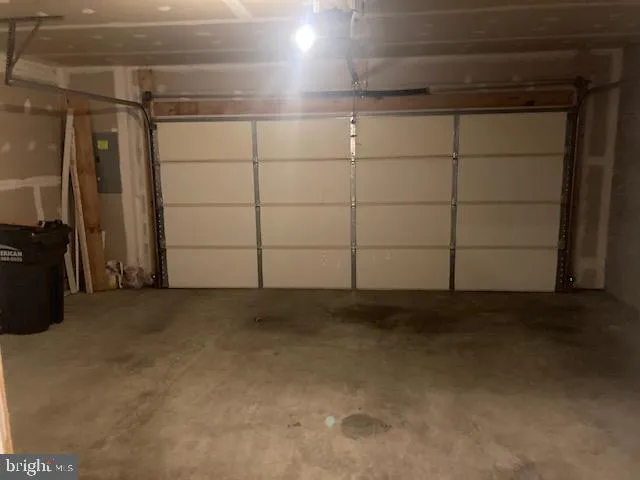 a view of a garage