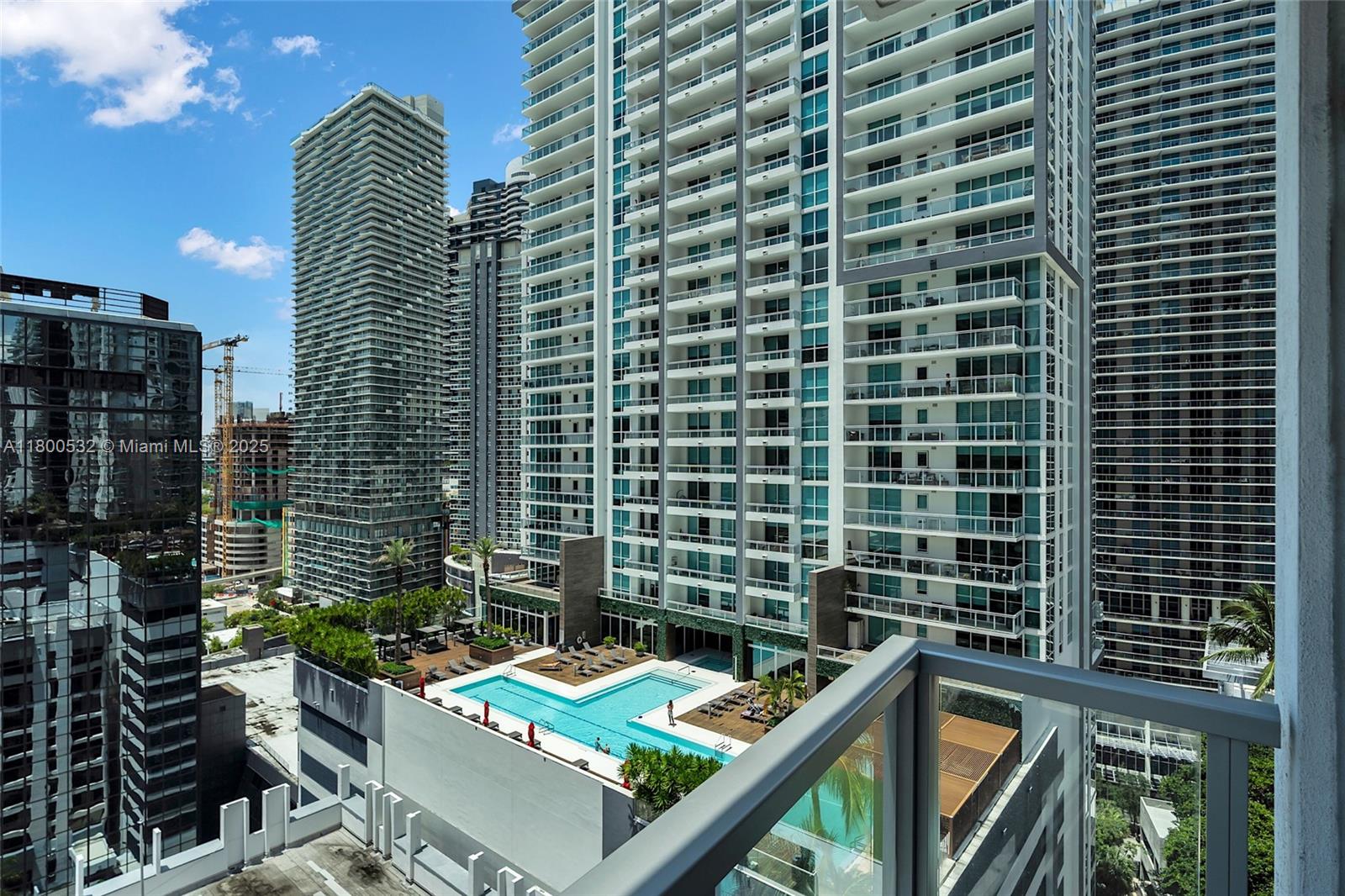 1060 Brickell Avenue, Unit 1811 Miami, FL 33131 - Photo 37 of 43 a view of swimming pool from balcony