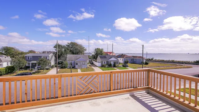 a view of city from a balcony