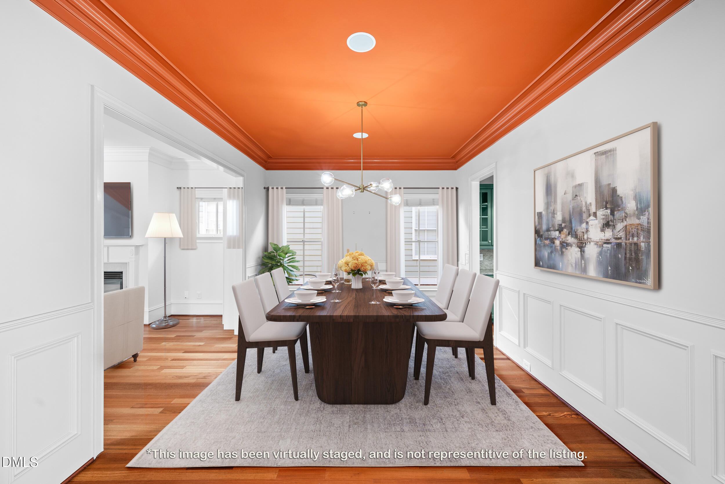 3100 Raymond Street Raleigh, NC 27607 - Photo 11 of 50 a dining room with furniture and wooden floor