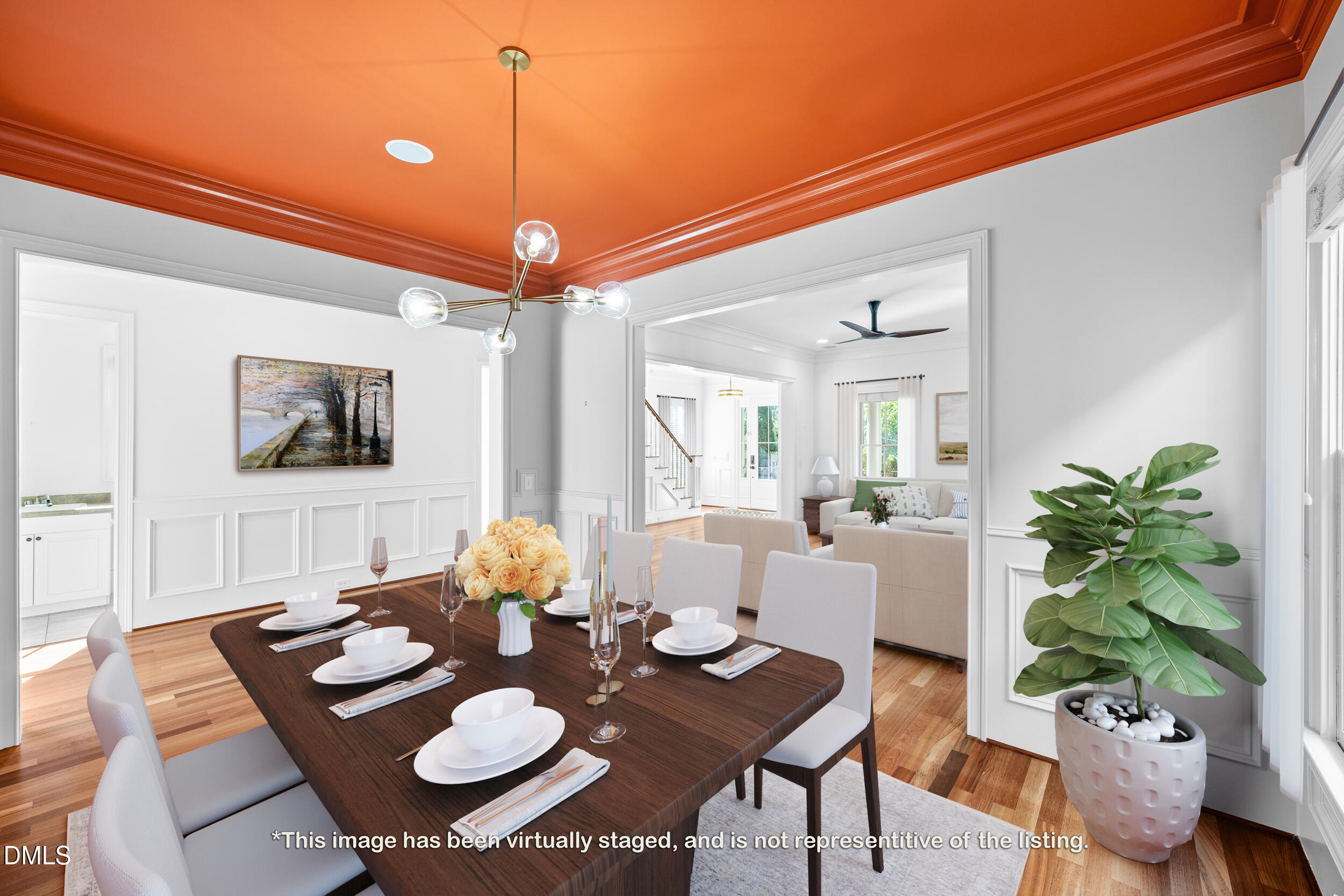 3100 Raymond Street Raleigh, NC 27607 - Photo 10 of 50 a view of a dining room with furniture and a potted plant