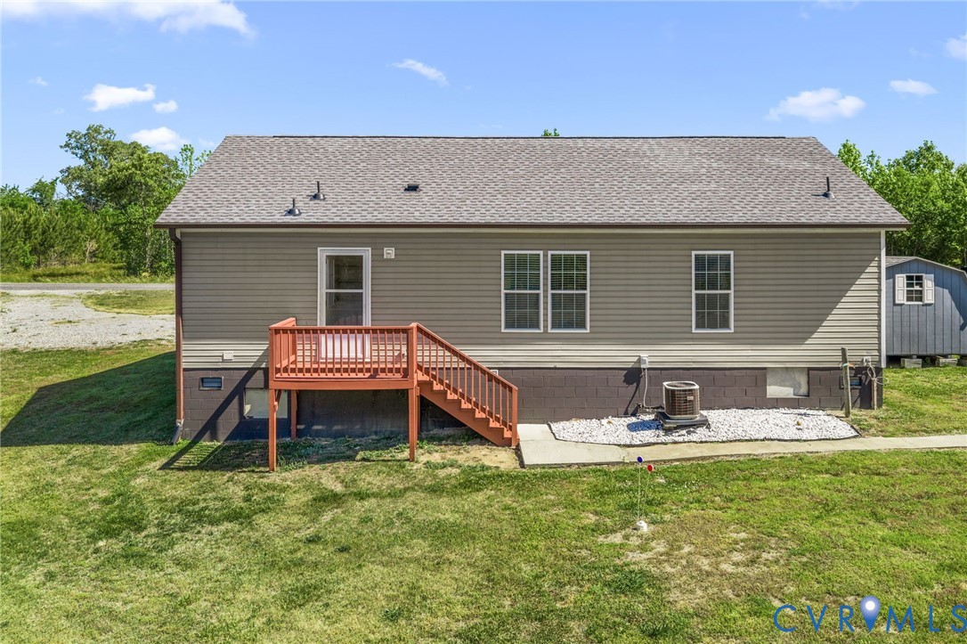 1450 Mt Prospect Road Laneview, VA 22504 - Photo 3 of 25 Rear of Home with 6' X 8' deck for the grill. Roof