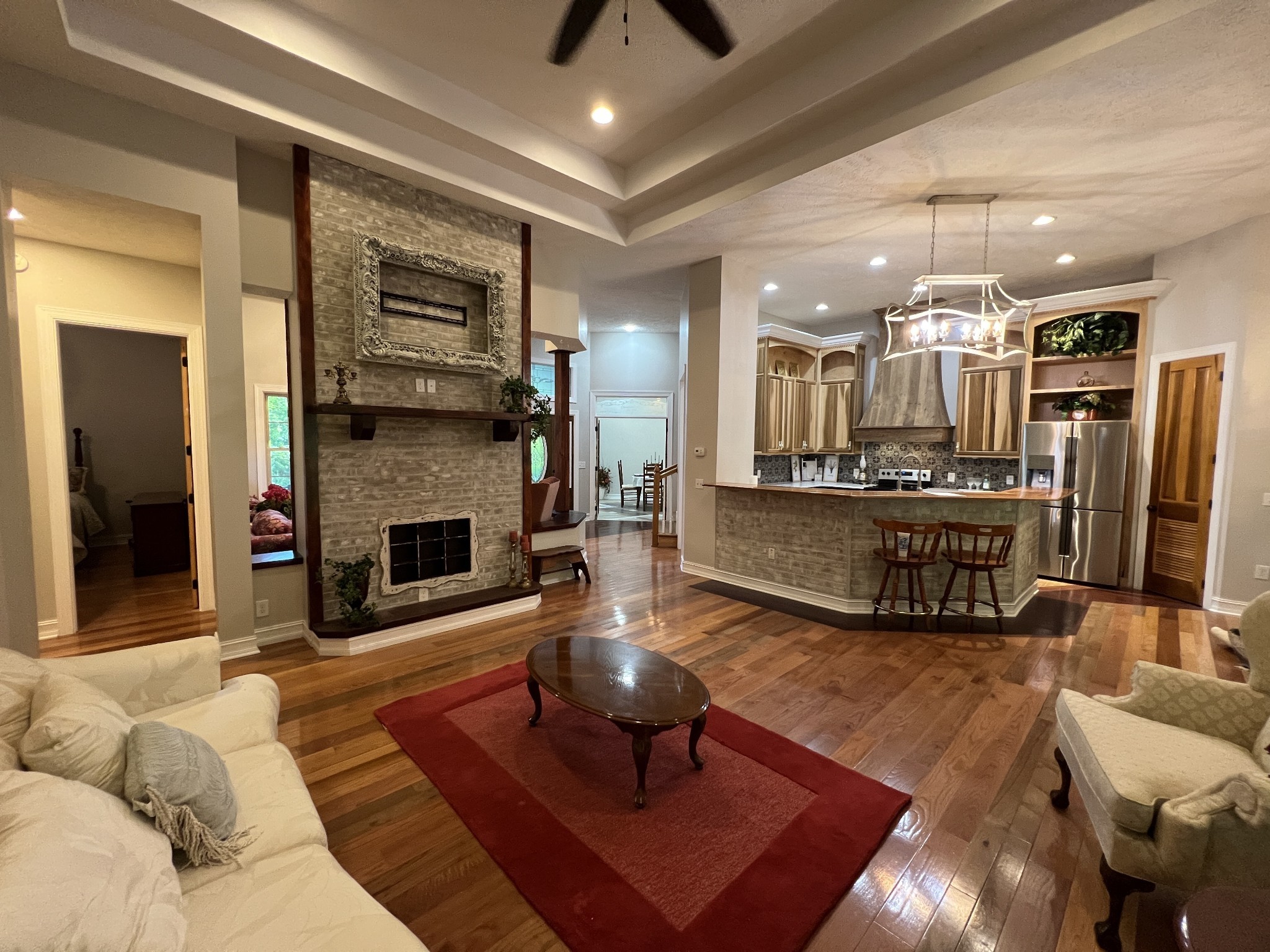 550 Laurel Crown Road Manchester, TN 37355 - Photo 27 of 87 a living room with furniture and a fireplace