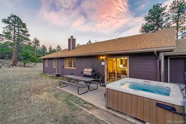 a house view with a seating space