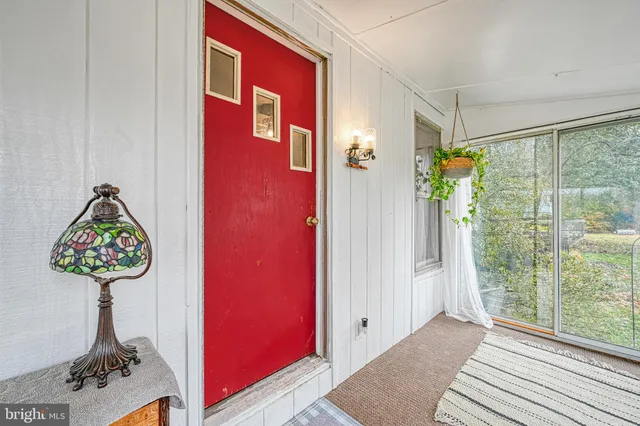 a view of a entryway door of the house