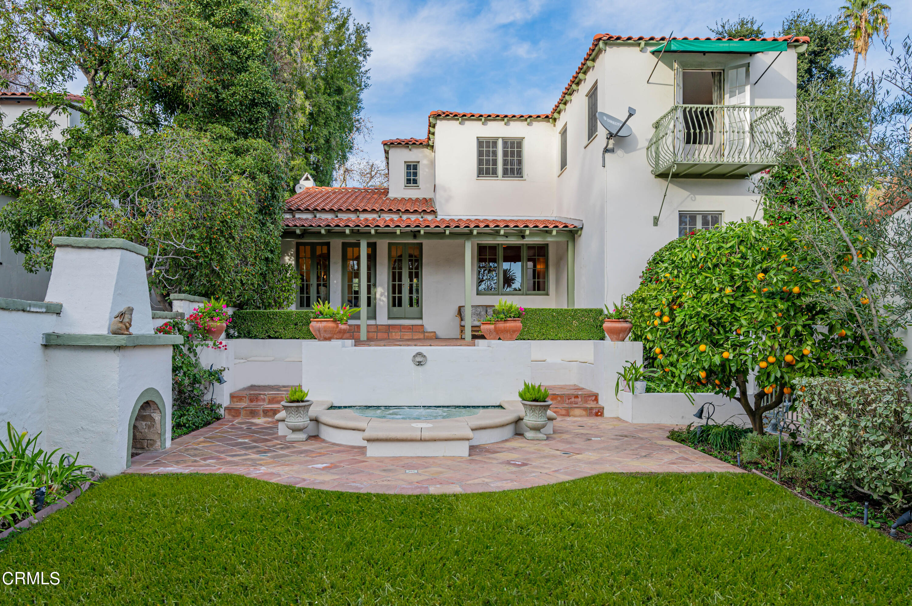 818 Old Mill Road Pasadena, CA 91108 - Photo 59 of 71 an aerial view of a house with swimming pool garden and patio
