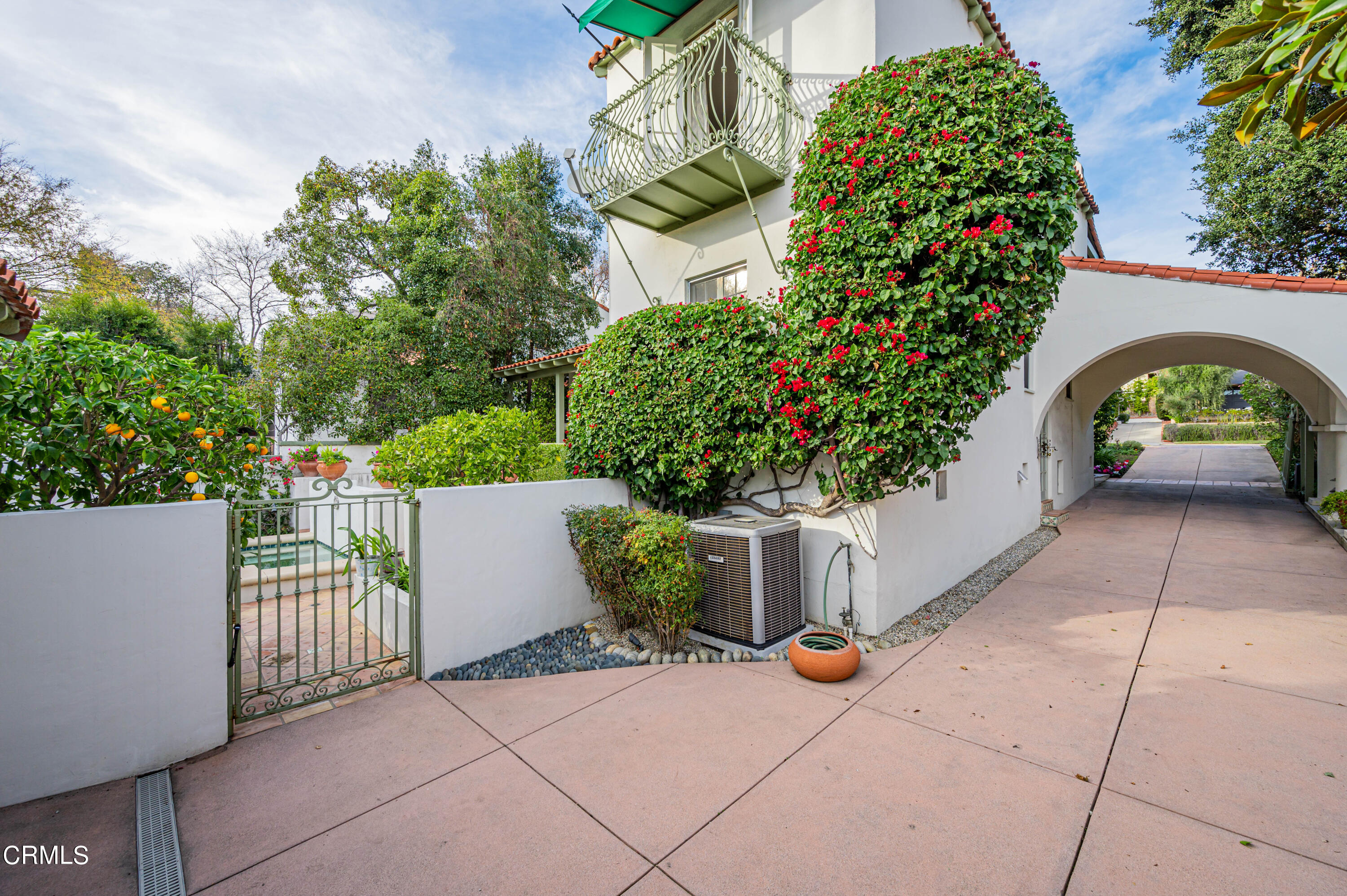 818 Old Mill Road Pasadena, CA 91108 - Photo 66 of 71 a view of a garden with potted plants