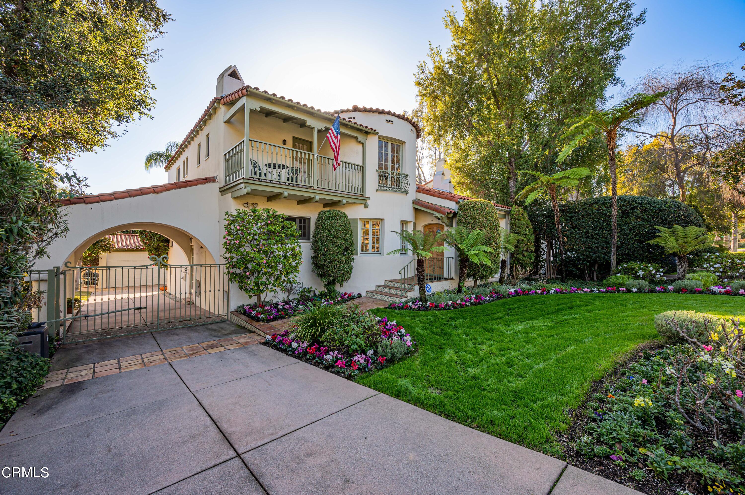 818 Old Mill Road Pasadena, CA 91108 - Photo 69 of 71 a front view of a house with garden