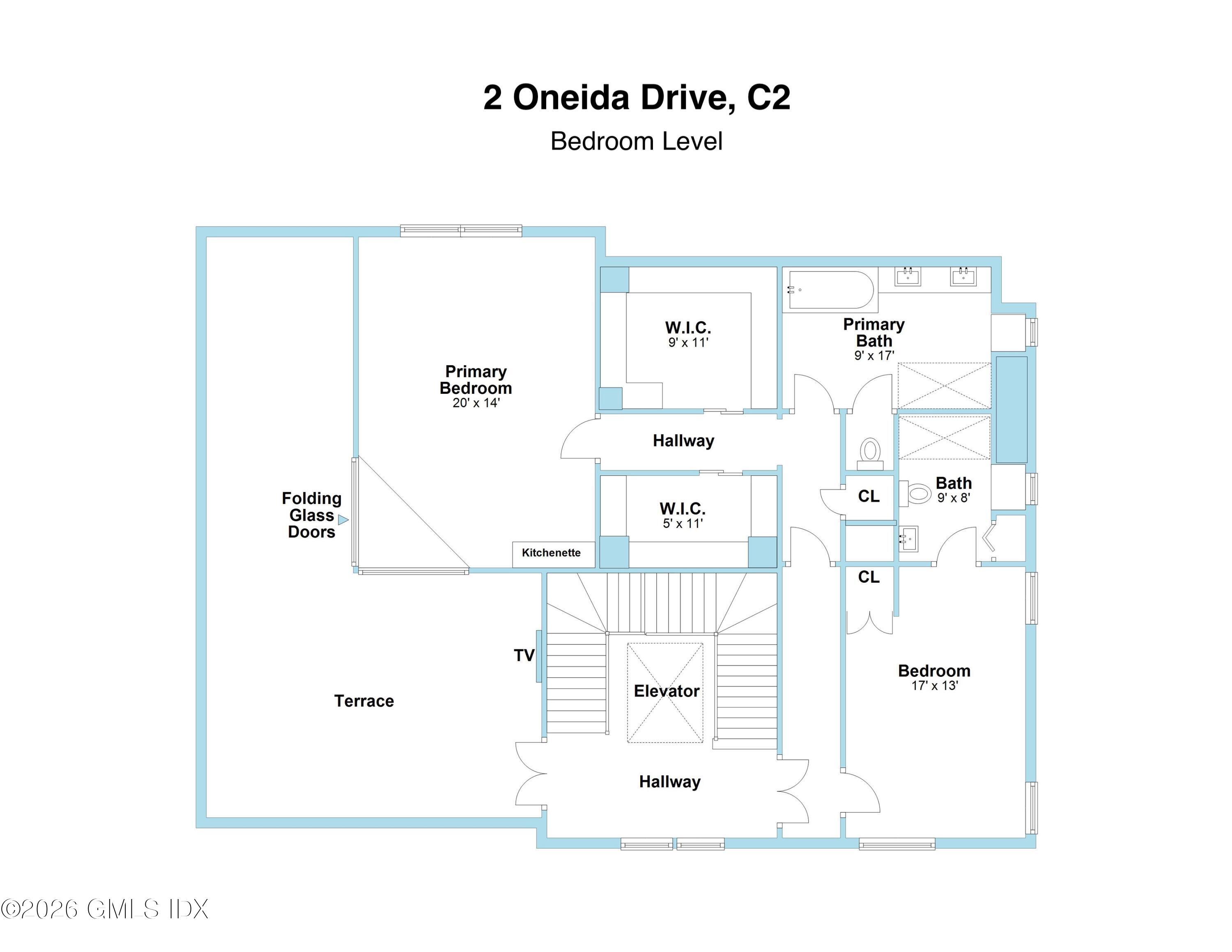 2 Oneida Drive, Unit C2 Greenwich, CT 06830 - Photo 29 of 31 Bedroom Level