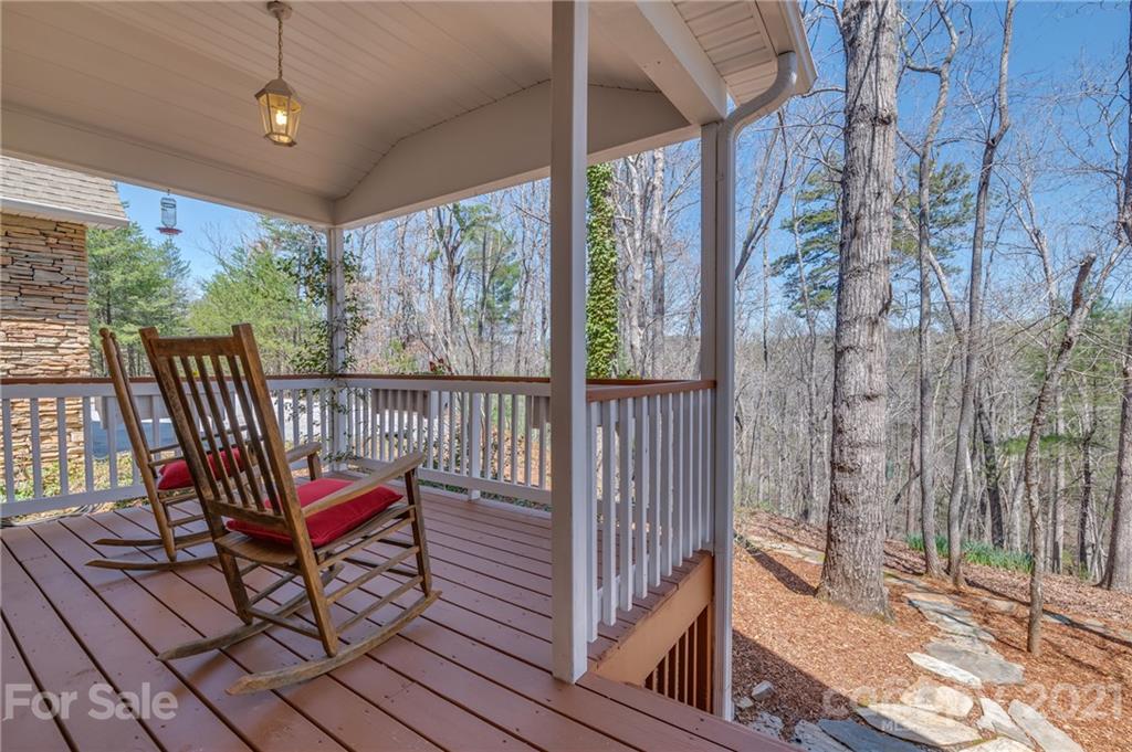 658 South Cove Road Mill Spring, NC 28756 - Photo 30 of 46 a view of a chairs and table in the balcony