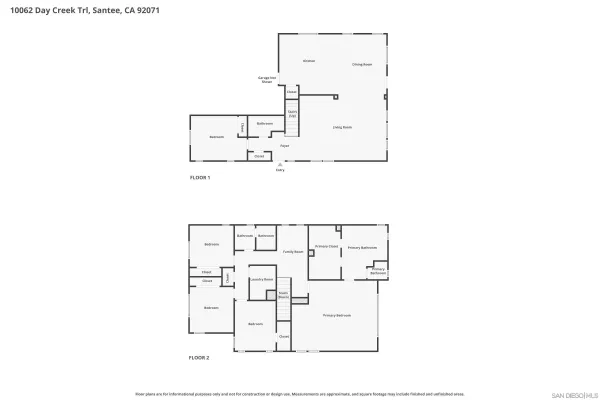 $1,065,000 | 10062 Day Creek Trail, Santee, CA 92071