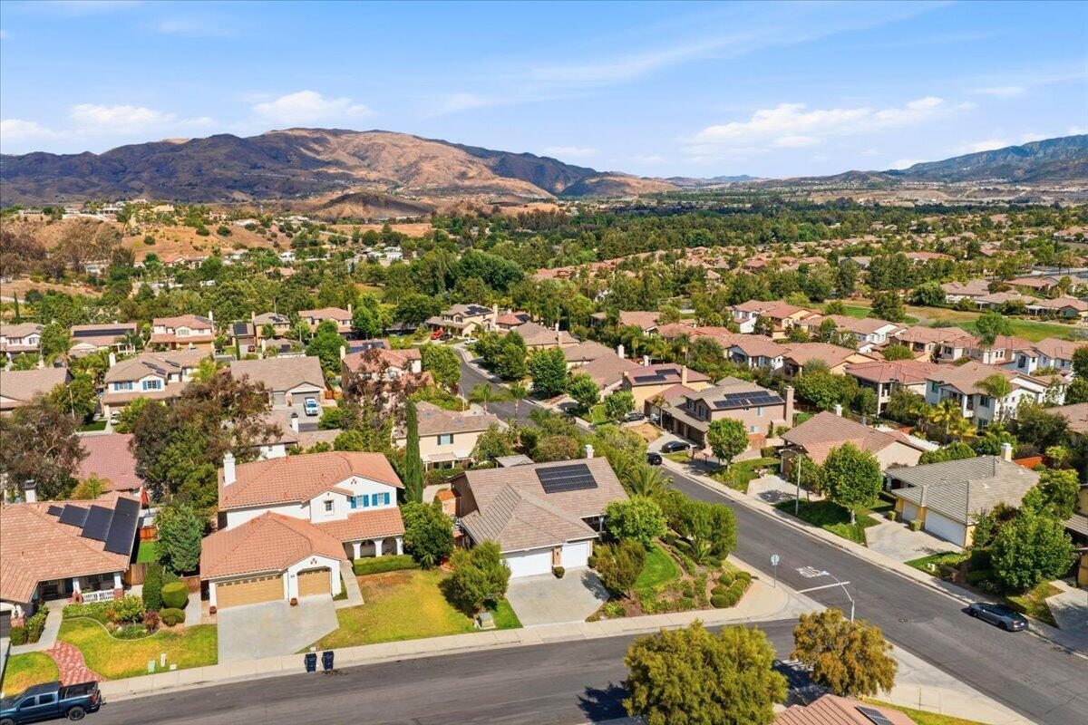23732 Bella Vista Road Corona, CA 92883 - Photo 41 of 49 an aerial view of residential houses with outdoor space