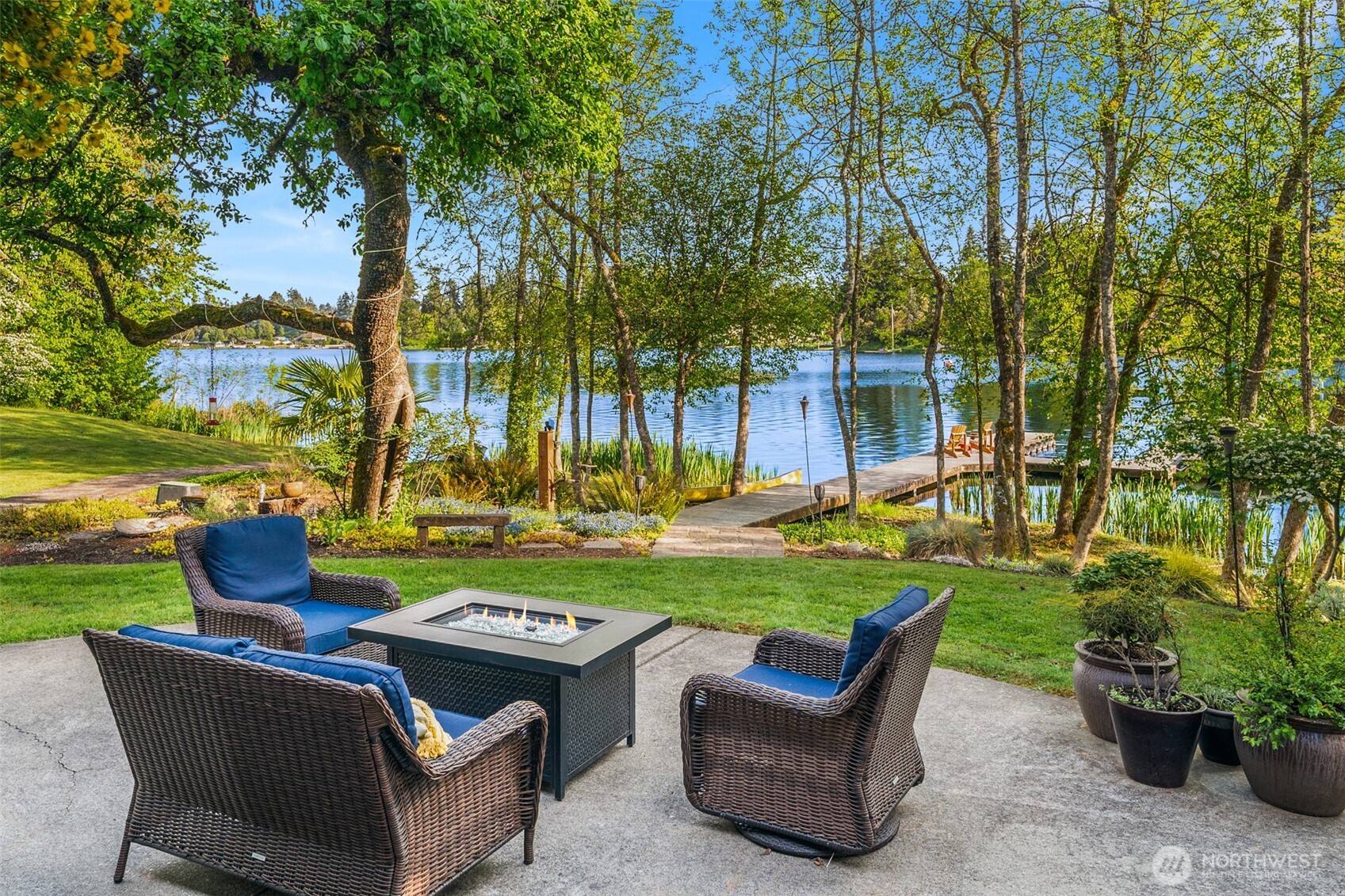 1000 Creso Road South Spanaway, WA 98387 - Photo 25 of 40 a view of a garden with patio