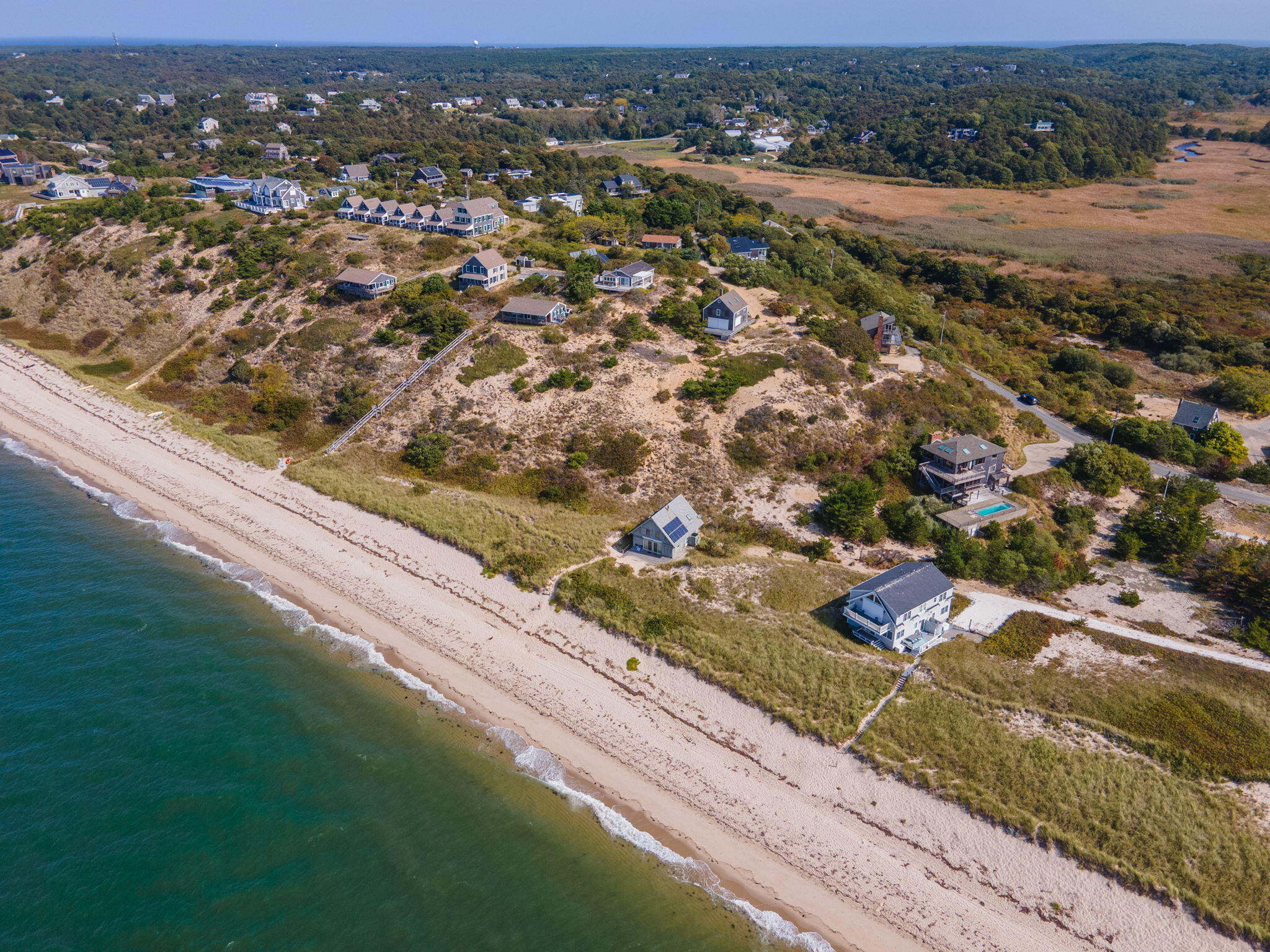 52 Corn Hill Road Truro, MA 02666 - Photo 62 of 74 an aerial view of residential houses with outdoor space