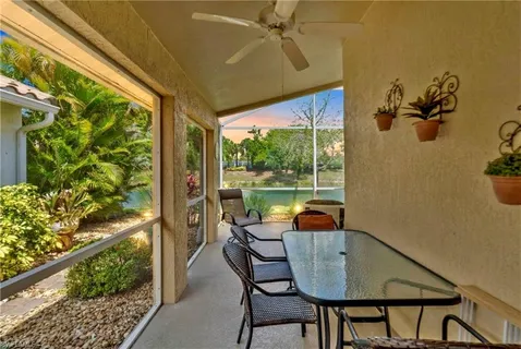 a outdoor space with furniture