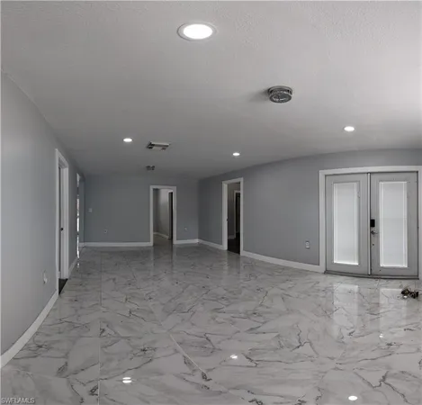 a view of an empty room