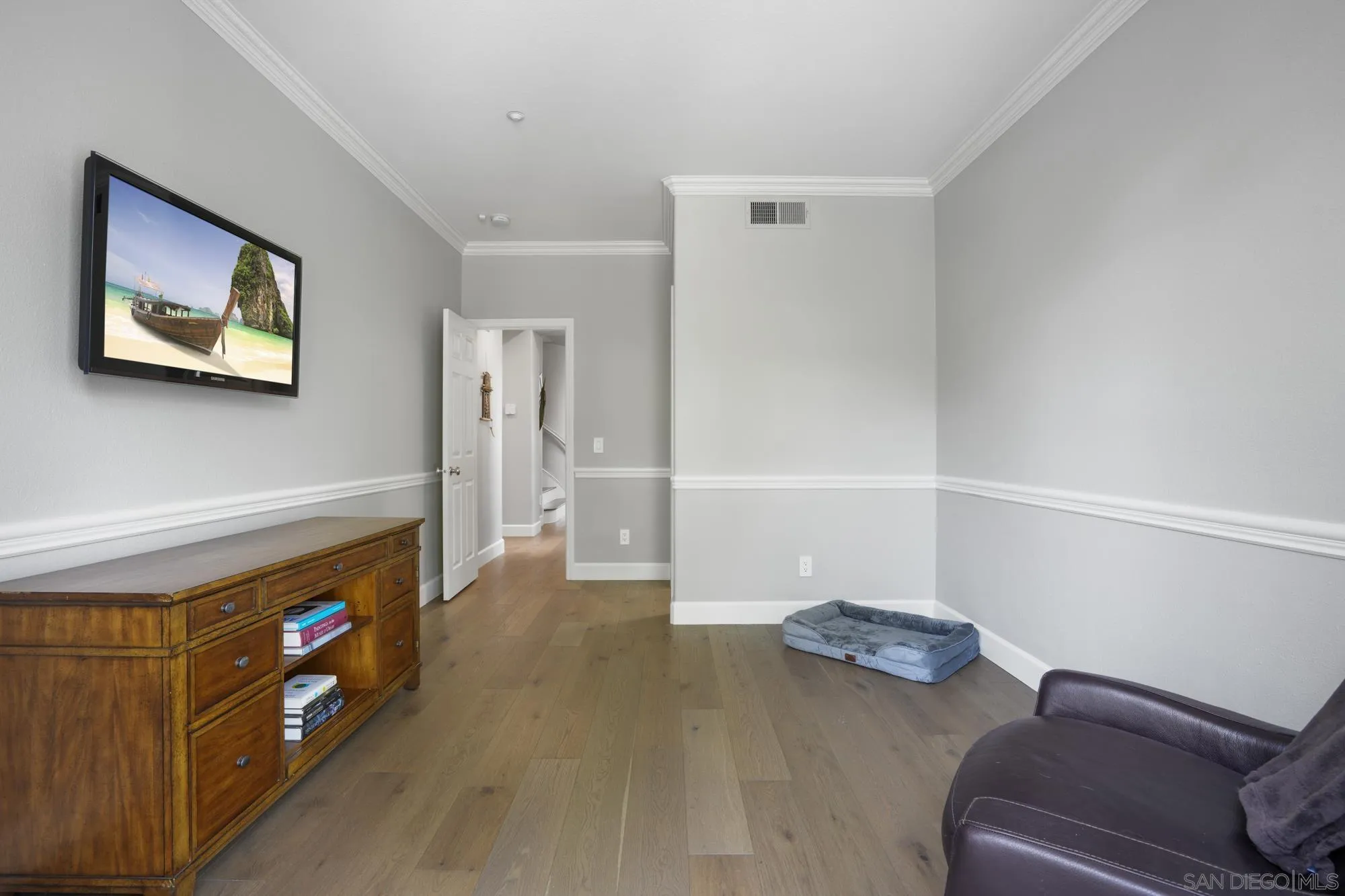 684 Cypress Hills Drive Encinitas, CA 92024 - Photo 16 of 43 a view of livingroom with furniture and flat screen tv