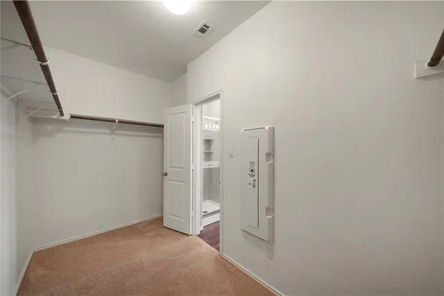 a view of closet area