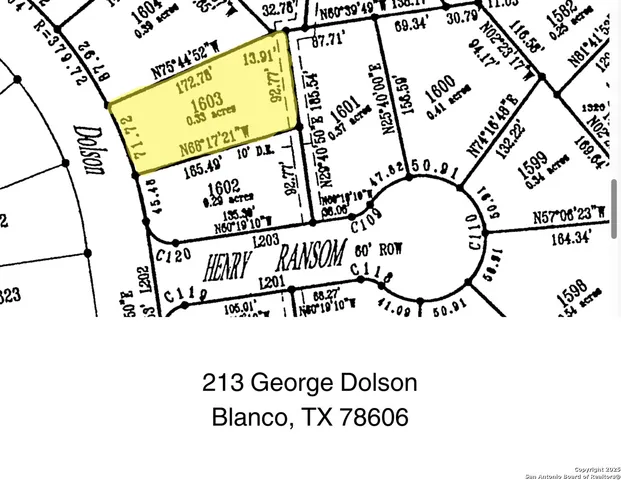 $48,500 | 213 George Dolson, Blanco, TX 78606