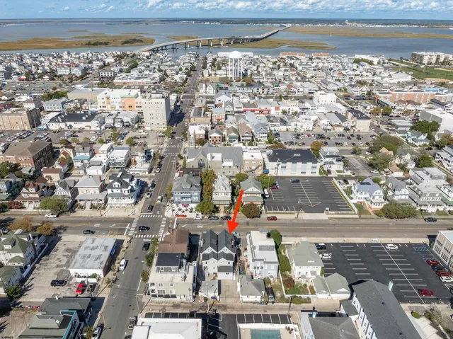 an aerial view of a city