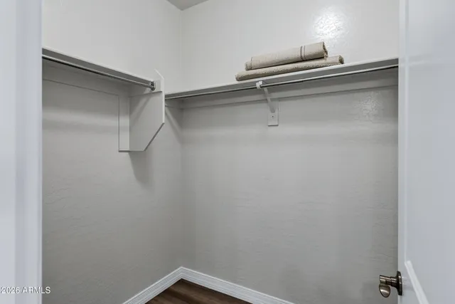 a close view of closet